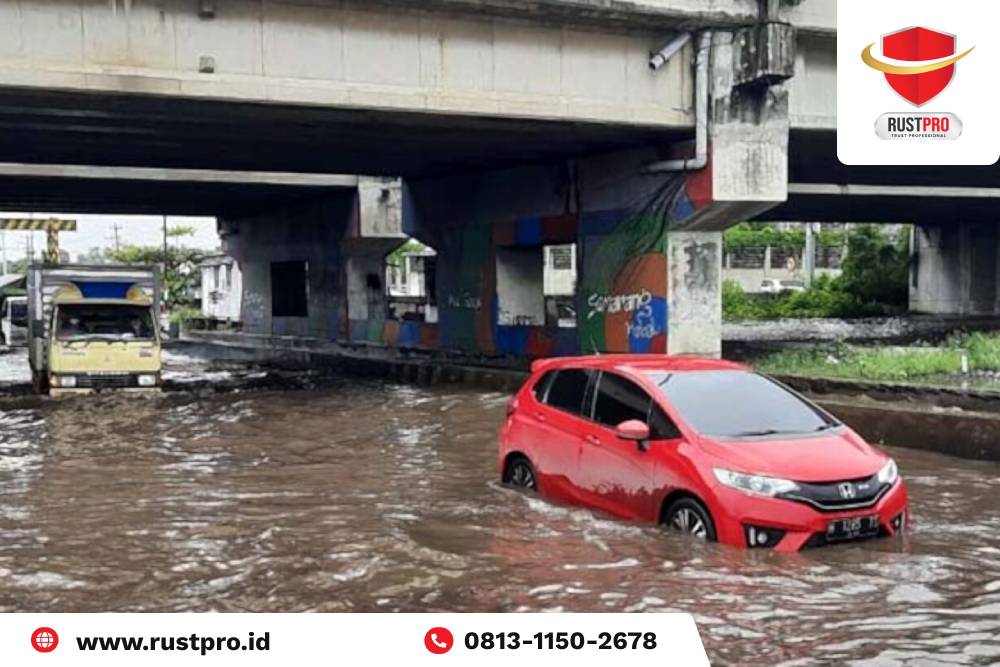 cara mengendarai mobil melewati banjir