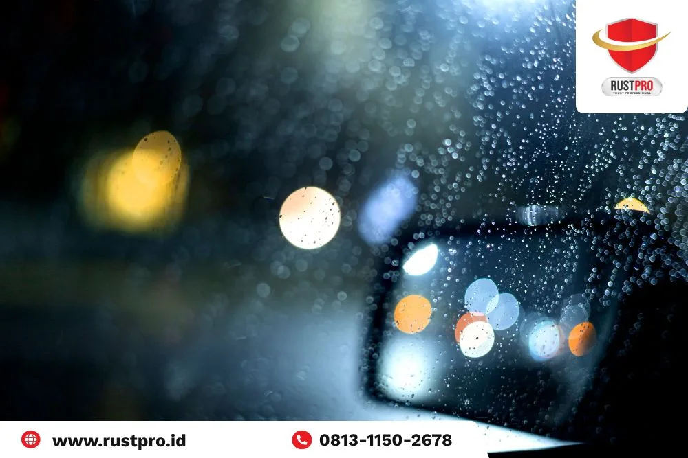 bahaya air hujan untuk mobil